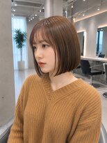 フォト 新宿三丁目(foto) 髪質改善縮毛矯正地毛風ストレート切りっぱなしボブ