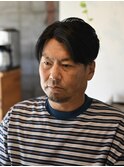 渋髪毛流れセンターパート【倉敷メンズカット専門店/美容院】