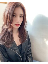 カームリーヘアー(calmLY HAIR) 前髪/アンブレラカラー/こなれミディ/イメチェン/ウェーブパーマ