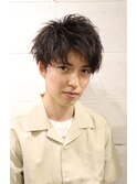 爽やかハーフアップバング