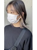 インナーカラーで波巻きボブ 【OAK戸塚】