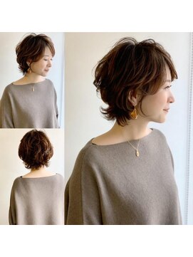 ダリー 円山店(Dali) 白髪ボカシハイライトウルフボブ