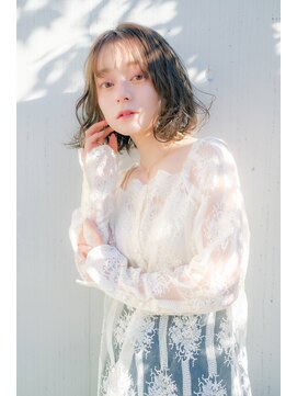 ムーア(MUA) ふわふわボブパーマ