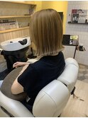 ぱつっとボブ　前下がりボブ　ラインボブ