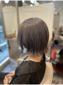 切りっぱなし×菱形レイヤー×グレージュカラー