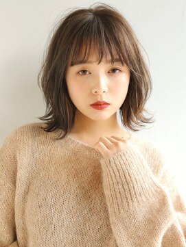 アンドレイ 表参道(andrey) [ANDREY]グレーベージュ/レイヤーロング/前髪パーマ黒髪カタログ