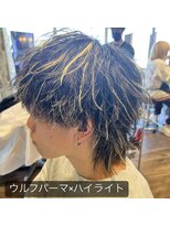 ヘアーアンドリラックス 十日市場店(hair & relax y-21) マッシュウルフパーマ×ハイライト