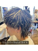 ヘアーアンドリラックス 十日市場店(hair & relax y-21)&nbsp;マッシュウルフパーマ×ハイライト