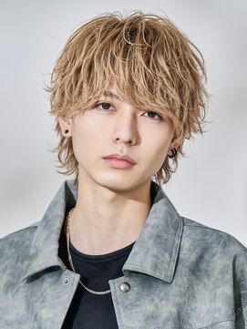 オーシャントーキョー 渋谷神南(OCEAN TOKYO) ハイトーンショートウルフミルクティーベージュ