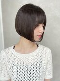 ◎愛されボブ/前下がりボブ/艶髪ベージュ/ショートボブ