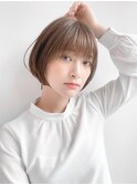 ★丸みショートボブパーマ大人ショートカット上手い20代30代40代