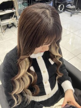 ヘアーデザイン ジェルム(Hair Design germe) イヤリングカラーエク / YUDU