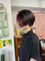 アンドチル 渋谷(AND CHILL)&nbsp;フェイスフレーミング/ワインレッド/ハンサムショート　渋谷