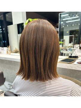 ネイロ 日本橋(NeiRo) 小顔ショートボブカラー大人ショートボブひし形ショートカット