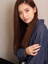 アース センター南店(HAIR&MAKE EARTH) 縮毛矯正ロング♪コスメストレート髪質改善ココアベージュ