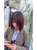 切りっぱなしボブ/ボブ/トレンドボブ/ハイトーンボブ