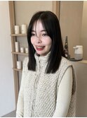 オリーブグレー×2wayバング