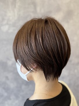 ザ ラブズ ラフズ ヘアー 本店(the loves laughs hair) ショートスタイル/ラベンダーベージュ/顔まわりレイヤー