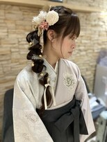 卒業式×ハーフアップ×結婚式