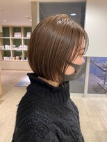 アールヘアーデザイン 千種(r hair design)&nbsp;小顔見せショートベージュカラーブリーチしない透明感カラー