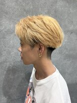 ヴァンカウンシル Kuwana(VAN COUNCIL)&nbsp;メンズカット×ブリーチリタッチ×ブロンドカラー