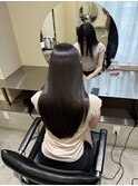髪質改善 スーパーロング ワンレングス レイヤー 韓国風巻き