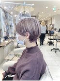 ホワイトラベンダーショートボブ【Ash大泉学園　横山】