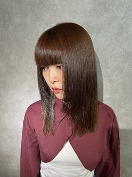 ニュイ 高槻 阪急茨木店(nui) ミディアムヘア/暗めカラー/グランマッシュ/茨木