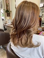 コア フィール ア デイ(COIFFURE A DAY) アンブレラカラー インナーカラー ミルクティーベージュ