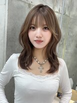 ロンドメリア 天神大名店(Lond Melia)&nbsp;小顔に見せるミディアムヘア/韓国ヘア/ダブルカラー
