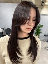 ハーシーバイアポロ 相模大野(HERSHE by apollo)&nbsp;xカット//ホワイトグレージュ/レイヤーカット/チェリーブラウン