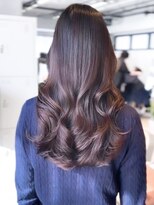 レノラ 本町(LENORA) 美髪ミディアムレイヤーカットデジタルパーマチェリーブラウン