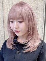 サンク 原宿 表参道(cinq) ヘーゼルベージュレイヤーボブレイヤーカットハッシュカット韓国