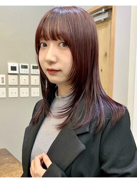 ハイク(HYKE) 顔まわりレイヤー/ボルドー