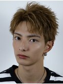 ベリショスパイキーショートべリーショートアップバングメンズ