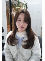 ミヨン 京都烏丸店(miyon)&nbsp;【miyon】韓国レイヤーカット×暗髪カラー×髪質改善