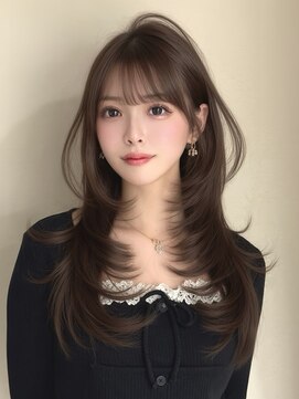 マウル 栄(MAEUL) 小顔ハッシュカット　ダークアッシュ