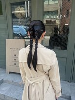 マーシュ(marshu) カチッとパンツスタイルにも合う編みおろし!