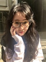 ラフテル(RAFTEL)&nbsp;ゆるウェーブパーマ×シースルーバング韓国ロング