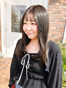 ユイマァル 倉敷(YUIMARL) 倉敷レイヤーカット20代30代顔周りカットブラウンカラー