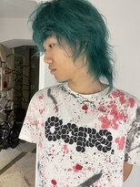 バックボッカー(BACK BOCKER) クリアターコイズグリーン×ウルフ
