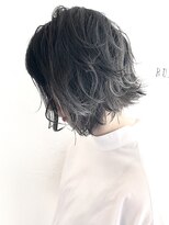 ルモア(RUMOR)&nbsp;Rumor×無造作ショート「グレージュハイライトカラー」