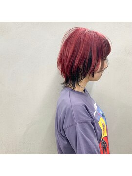 タグ(#tag) #ショートウルフ×レッドバイオレット