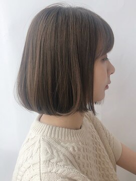 サロン(Salon) 大人可愛い　ナチュラルボブ　艶イルミナカラー/Salon銀座 菅野
