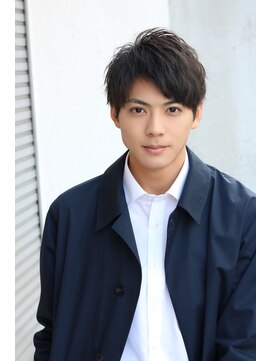 ネイビー(NAVY) ビジネスシーン 就活に対応した 好印象 アップバングショート