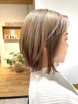 エイトタマプラ たまプラーザ店(EIGHT tamapla) 【EIGHTたまプラ】デザインカラー_切りっぱなしボブ