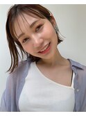 【THREEbyKEEP尾山台、関谷】ナチュボブ×ふわベージュカラー