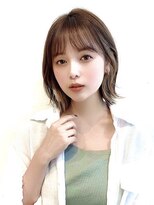 ボブウルフ外国人風カラー韓国ツヤカラー透明感20代30代表参道