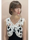 大人可愛い20代30代40代黒髪前下がりショートボブ丸みショート◎