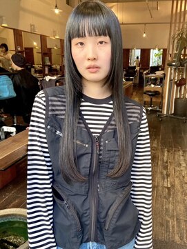 モク 大阪梅田店(MOK) 【まっすぐロングヘア】MOKこだわりの顔まわりカット!